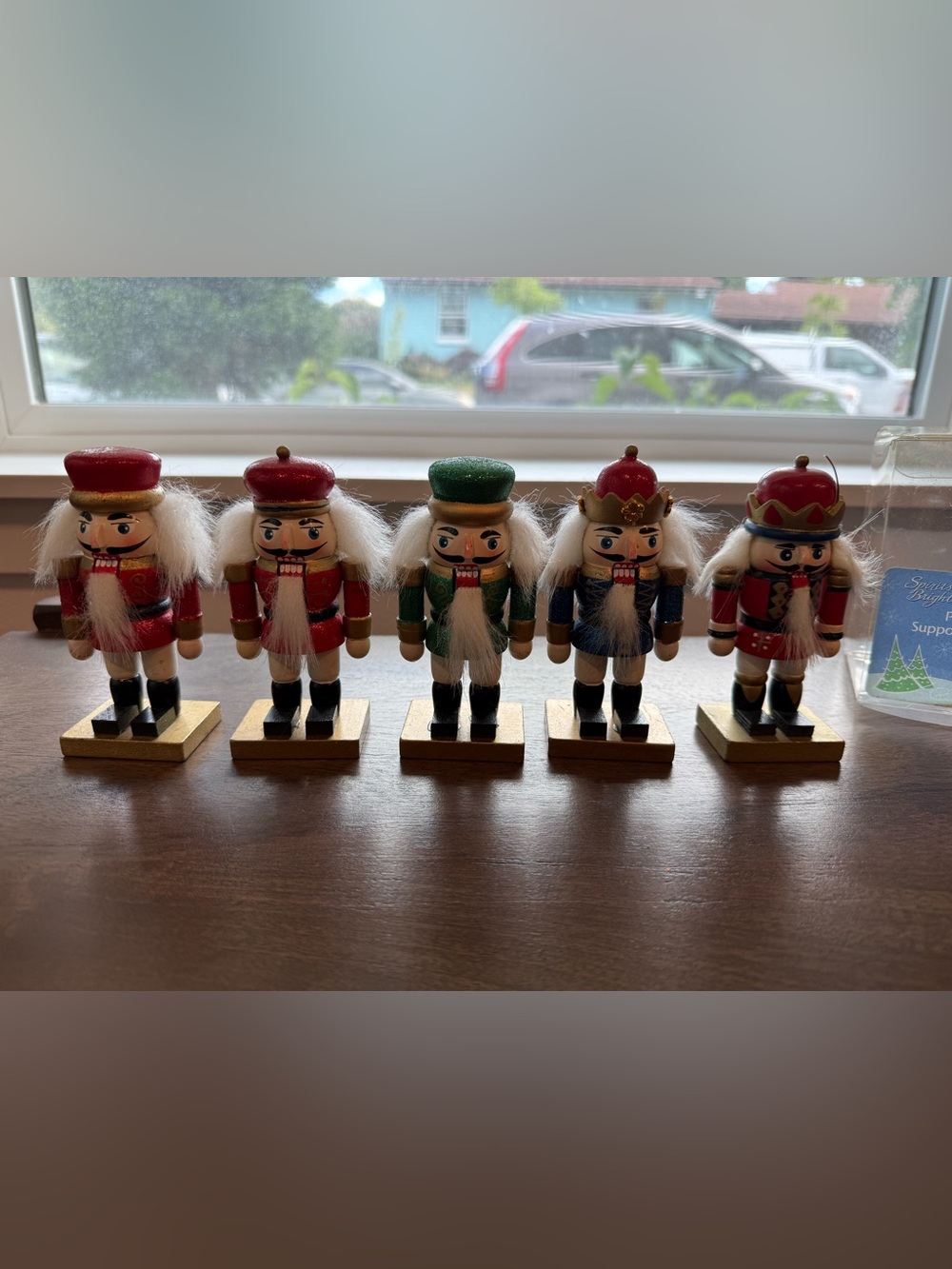 Holiday Nutcracker Figurine Set - Red, Green, Blue